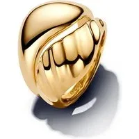 Gold Rippled Stacking Rings