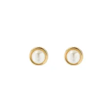 Gold Sinaa Pearl Stud Earrings - Gold Gold Sinaa Pearl Stud Earrings - Gold