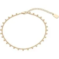 Gold Stainless Steel Ball Chain Anklet - 23cm Gold Stainless Steel Ball Chain Anklet - 23cm