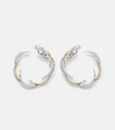 Golden Strada 18kt yellow and white gold earrings with diamonds Golden Strada 18kt yellow and white gold earrings with diamonds