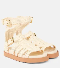 Goldie raffia gladiator sandals Goldie raffia gladiator sandals