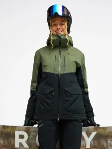 Gore-Tex Stretch Purelines - Women Green Technical Snow Jacket