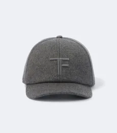Gorra de béisbol de cachemir con logo Gorra de béisbol de cachemir con logo