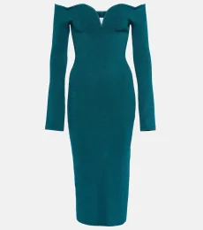 Grace off-shoulder midi dress
