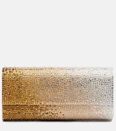 Gradient Perry crystal-embellished clutch Gradient Perry crystal-embellished clutch