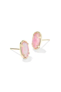 Grayson Gold Stone Stud Earrings Pink Iridescent Mother Of Pearl Grayson Gold Stone Stud Earrings Pink Iridescent Mother Of Pearl