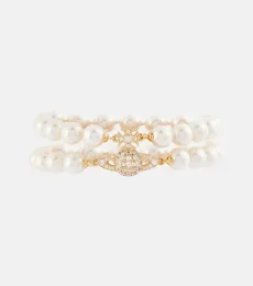 Graziella embellished faux pearl bracelet Graziella embellished faux pearl bracelet