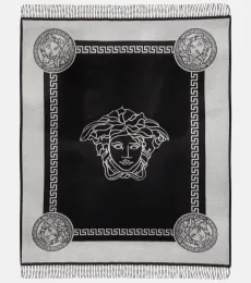 Greca Key and Medusa blanket Greca Key and Medusa blanket