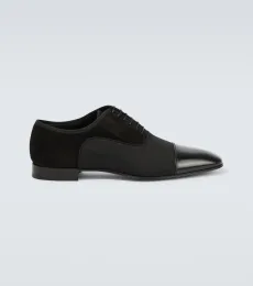 Greggo leather-trimmed Oxford shoes Greggo leather-trimmed Oxford shoes