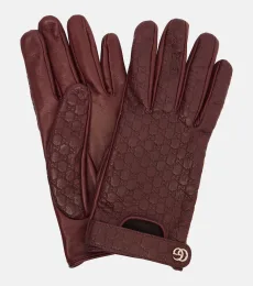 Guantes de piel con GG Guantes de piel con GG