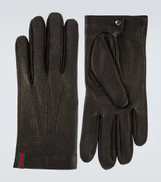 Guantes de piel con Web