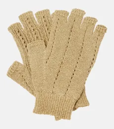 Guantes sin dedos de punto Guantes sin dedos de punto