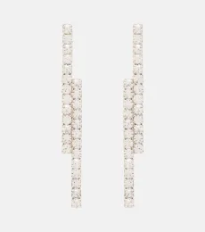 Gwen crystal-embellished drop earrings