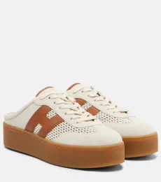 H698 suede platform mules H698 suede platform mules