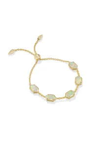 Hallie Gold Delicate Chain Bracelet Opalite Illusion Hallie Gold Delicate Chain Bracelet Opalite Illusion