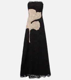 Hallis embellished lace gown Hallis embellished lace gown