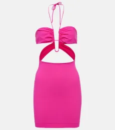 Halterneck minidress