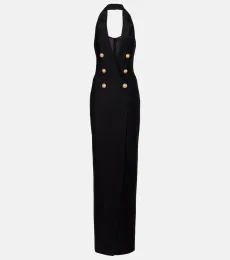 Halterneck open-back blazer dress Halterneck open-back blazer dress