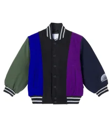 Hani striped wool-blend varsity jacket