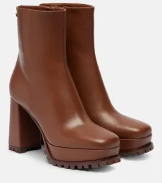 Harlem 70 leather platform ankle boots Harlem 70 leather platform ankle boots
