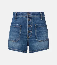 Harley high-rise denim shorts Harley high-rise denim shorts