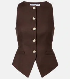 Hartwell linen-blend twill vest Hartwell linen-blend twill vest
