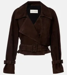 Hatti cropped suede jacket