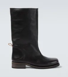 Haul Camion leather mid-calf boots