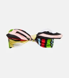 Haut de bikini bandeau Marmo imprimé