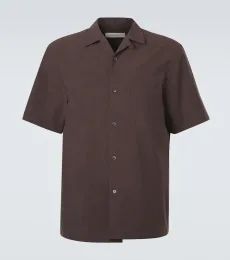 Havana silk-blend bowling shirt Havana silk-blend bowling shirt