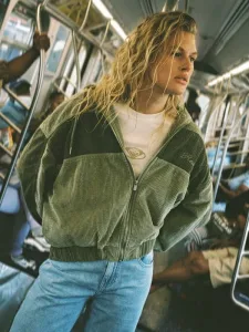 Have A Blast - Women Green Corduroy Jacket Have A Blast - Women Green Corduroy Jacket