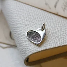 Heart Fingerprint Charm olo Heart Fingerprint Charm olo