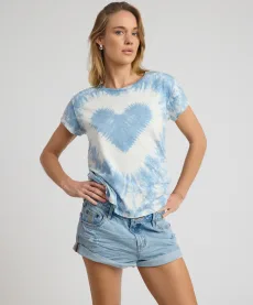 Heart Tie Dye Classic Tee - Faded Blue, LRG Heart Tie Dye Classic Tee - Faded Blue, LRG