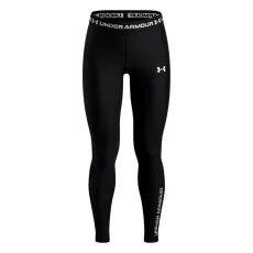 HeatGear Graphic Girls Leggings Black / White HeatGear Graphic Girls Leggings Black / White