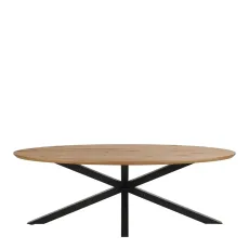 Heaven 220cm Oval Dining Table In Oak Heaven 220cm Oval Dining Table In Oak