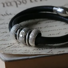 Heirloom Fingerprint and Dog Nose Print Story Bracelet Heirloom Fingerprint and Dog Nose Print Story Bracelet