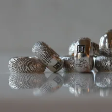 Heirloom Fingerprint Story Bead Heirloom Fingerprint Story Bead