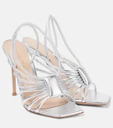Hellen 105 metallic leather sandals Hellen 105 metallic leather sandals