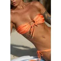 HELLO MOLLY Hanalei Swim Top Cadmium Orange HELLO MOLLY Hanalei Swim Top Cadmium Orange