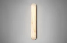 Hepworth Tall - DALI-A Wall Light antique bronze with honed alabaster Hepworth Tall - DALI-A Wall Light antique bronze with honed alabaster