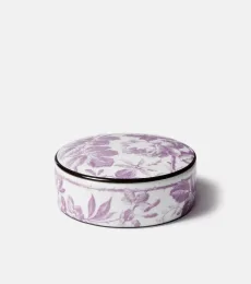 Herbarium porcelain trinket box