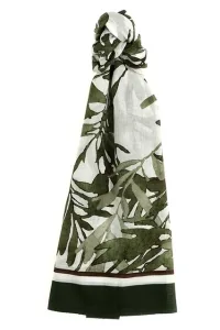 Herbarium Print scarf Green Size U Herbarium Print scarf Green Size U