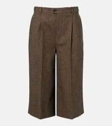 Herringbone wool-blend Bermuda shorts Herringbone wool-blend Bermuda shorts