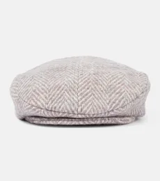 Herringbone wool-blend cap Herringbone wool-blend cap