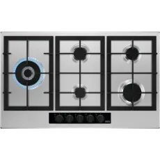 HGB95522YM 90cm Gas Hob Stainless Steel HGB95522YM 90cm Gas Hob Stainless Steel