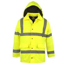 Hi Vis Parka Mens Yellow Large Hi Vis Parka Mens Yellow Large