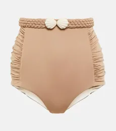 High-rise belted bikini bottoms High-rise belted bikini bottoms