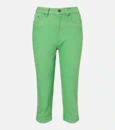 High-rise capri jeans