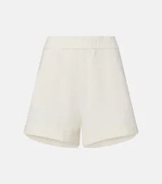 High-rise cotton shorts High-rise cotton shorts