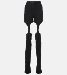 High-rise cutout skinny jeans High-rise cutout skinny jeans